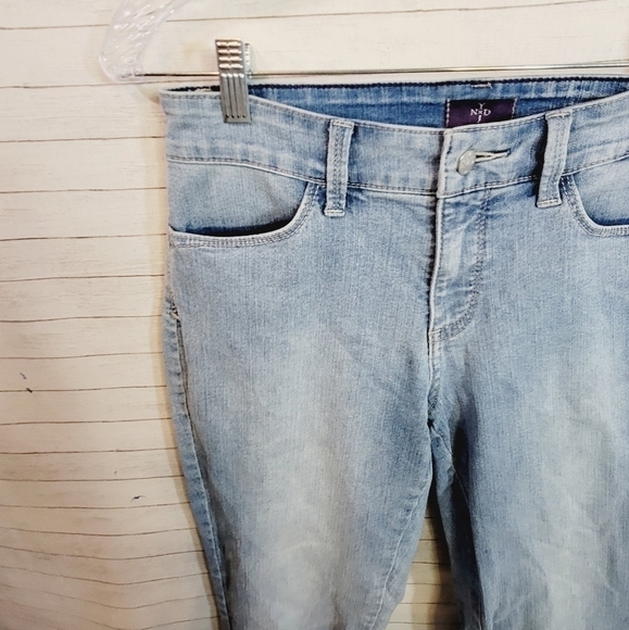 NYDJ CROCHET LACE HEM ANKLE JEANS, SZ 4 - Picture 5 of 16